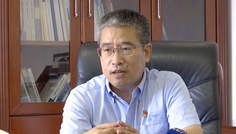 海南核电总工程师陈建新与CGTN交谈。